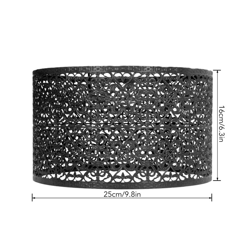 Lamp Shade Hollow Out Metal Lampshade E27 E14 Universal Use