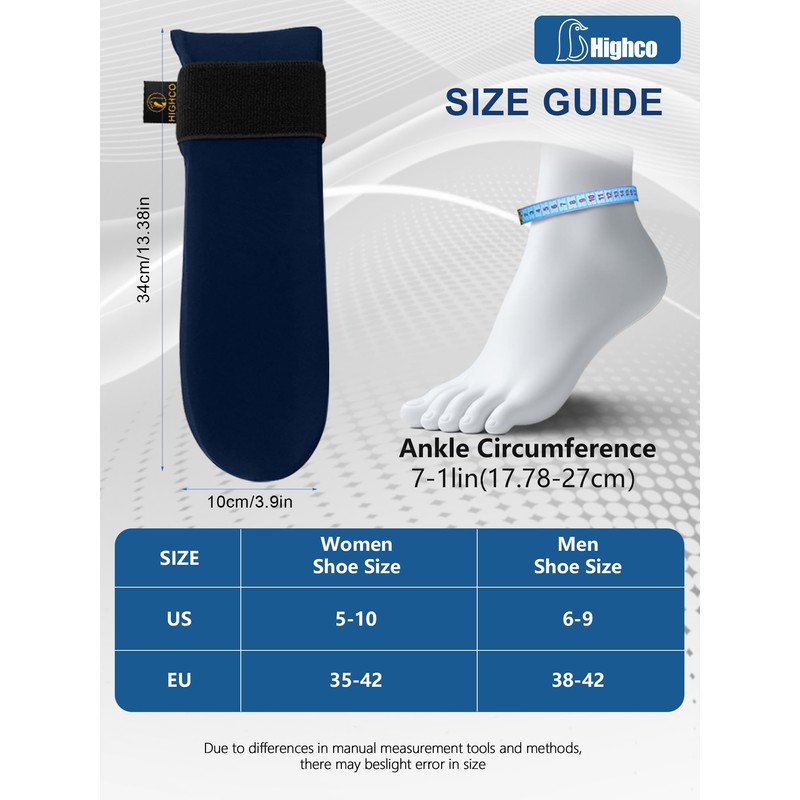 highco Ankle Ice Pack Wrap for Swelling and Injuries Recovery,Cooling