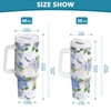 40 oz Tumbler with Straw & Handle - 2 in