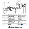 Ko-ken 3725RK-2 3/8" sq. Z-EAL 72 Gear Teeth Ratchet Handle