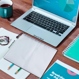 Mesh Zipper Pouch Bags,2 PCS A4 Sizes Organizing Bags,Waterproof File Bags for School Supplies,Office Supplies,Home (Black)