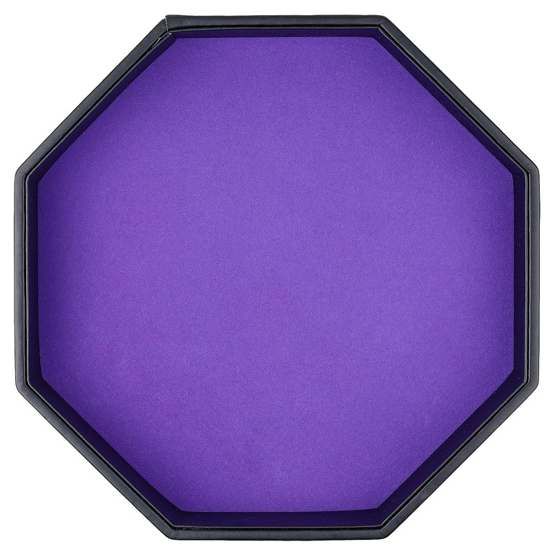 Gesserit Dice Board with Felt Pad, Purple Felt Lined PU