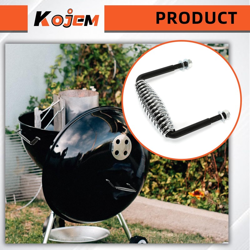 Kojem Spring Handle with Mounting Bracket 5" Compatible with BBQ