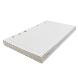 Zelten Refills/Loose Leaves for A5 Cover Ring Binder/Personal Organizer/Planner(A5 6 Holes, Ruled, Dotted, Blank, Squared 4 in 1)