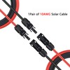 SGANGCAR Solar Extension Cable One Pair(30 Feet 10AWG) Solar Panel