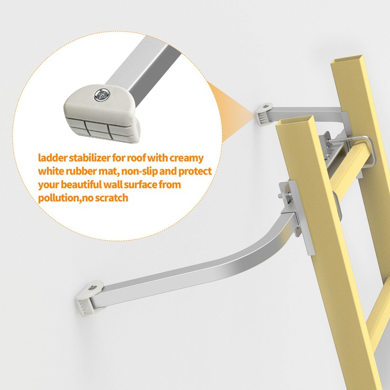 Homydom Ladder Stabilizer for Extension Ladders, Fits 13"-17.6" Wide, Heavy