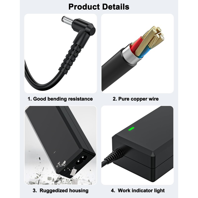 FGIEU 12V Power Cord for Wahoo WFBKTR4 WF123 Kickr Core