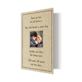 Dog Speak Pet Sympathy Card – “Those We Love Do Not Leave Us. They Walk Beside Us Every Day” – Loss of Pet Remembrance and Comfort Card with Envelope, 4.75" x 6.75"