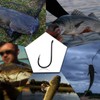 9KM DWLIFE 100pcs Black Chinu Hooks with Tube Worm Soft
