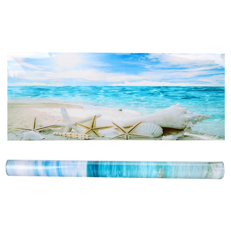 Background Poster Decorative Sea Star Paintings PVC Sticker Landscape for