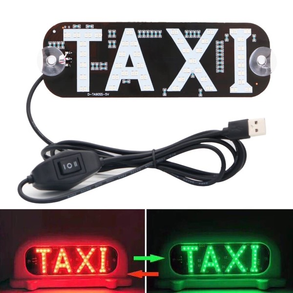 YSY Taxi Sign, LED Light Logo,on Car Window with DC