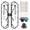 GESEXI Valve Cover Gasket Kit with 8 Glow Plugs &