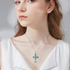 Feijiesi Celtic Cross Urn Necklace 925 Sterling Silver Celtic Religious