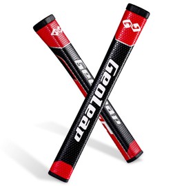 Geoleap Pistol Putter Grip—Soft Polyurethane Material, Standard, Pistol Type, Lightweight Putter Grip, 4 Color Options (Black, Red)