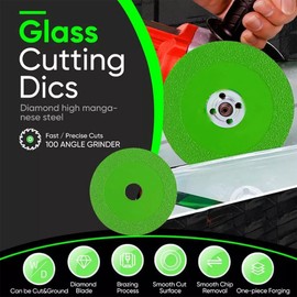 Rock Slab Grinding Disc, Glass Cutting Disc, Discos para Cortar Ceramica, 1mm Ultra-Thin Diamond Cutting Saw Blade for Smooth Cutting, Grinding of Glass, Jade, Crystal, Wine Bottles, Tile (3)