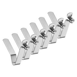 M METERXITY 6-Pack Kayak Paddle Snap 6mmx35mm Single Pin V Shaped Spring Steel Tent Pole Clips Locking Clips for Camping/Kayak Paddle/Tent Pole Push Button Spring Snap Clips