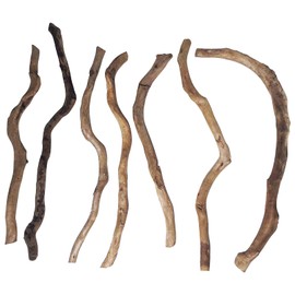 Hamiledyi Natural Driftwood for Aquarium Decor - Red Moor Wood 10"-15" Long Assorted Shapes (400g) Safe Branches for Fish Tank & Reptile Habitat - Natural Aquarium Wood Decorations (Medium Branches)