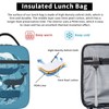 Hulnulnu Ocean Whale Sea Animals Insulated Lunch Bag Reusable Insulated