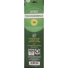 Ticonderoga Dixon Ticonderoga #2 HB Premium Wood Pencils 24 Count 13924 Yellow