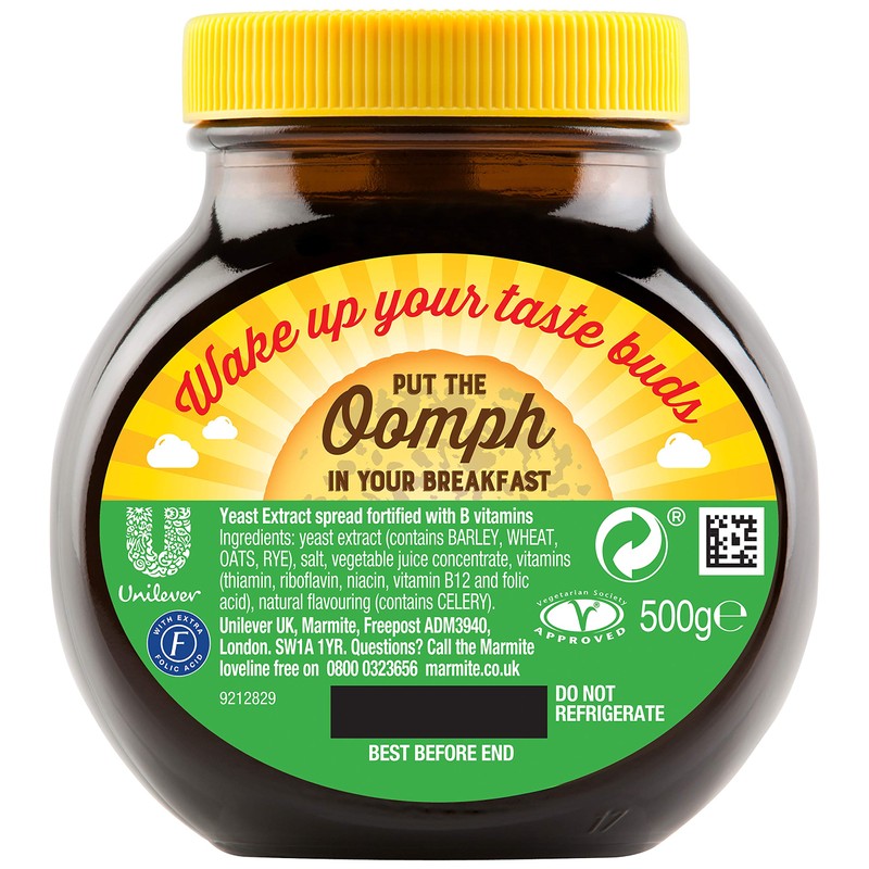 Marmite Yeast Extract Paste 500 g (Pack of 3)