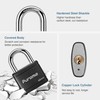 Puroma 2 Pack Keyed Padlock with 3 Keys Alike, 1.1