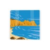 South Coast England Ceramic Coaster Set - Cornwall Dorset Jurassic