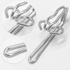 Heavy Duty Curtain Hooks,100 PCS Metal Curtain Header Tape Drapery