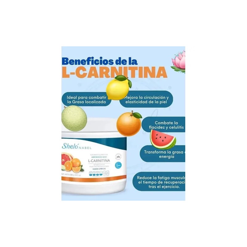 3 Pack L-carnitina / Quemador De Grasa/ Sheló Nabel +