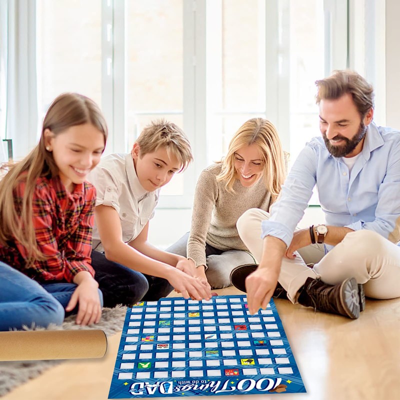 DPKOW Dad Gift 100 Things To Do with Dad Scratch