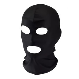 [ANZOBEN] Full Head Mask, Mouth Opening, Open Eyes, Mask, Breathable, High Elasticity, Unisex, Cosplay, SM Play, Summer, SM Windproof, Black