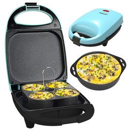 Brentwood TS-256BL 530-Watt Mini Sous Vide-Style Egg Bite Maker (Blue)