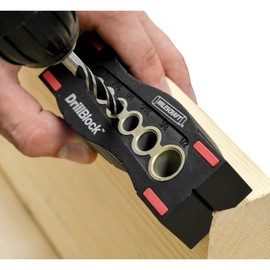 Milescraft 1362 6 Bush Size Drill Jig - For Right Angle and Precision Drilling on Surfaces, Round Materials and Edges