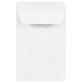 JAM PAPER #1 Coin Business Envelopes - 2 1/4 x 3 1/2 - White - Bulk 500/Box
