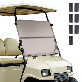 maXpeedingrods Golf Cart Windshield Tinted for Club Car DS 1982-2000.5, Foldable PC UV Resistant Windshield 34.65"H X 39.57" W