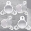 Unlorspy 4Pcs 1-1/4 Inch PVC Table Leg Cap Fittings White