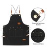 LOYGLIF Chef Aprons for Men Women with Large Pockets, Cotton