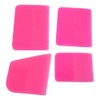 BYOBYO 4Pcs PPF Squeegee Soft Rubber Scraper 3 in 1