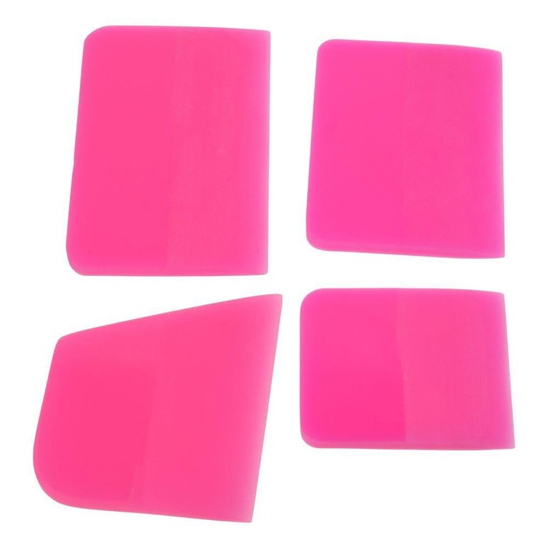 BYOBYO 4Pcs PPF Squeegee Soft Rubber Scraper 3 in 1