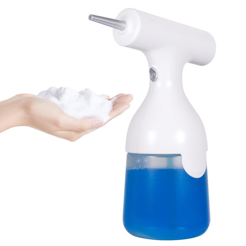 Electric Foam Soap Dispenser Rechargeable Foam Sprayer with 2 Nozzles