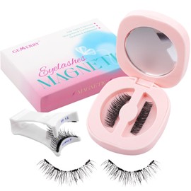 GEMERRY Magnetic Eyelashes with Applicator No Glue Needed Soft Magnetic Lashes Natural Look Eyelash Kit DIY at Home