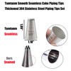 Tumtanm 9ft Teardrop Flower Piping Nozzle, Large Seamless Stainless Steel