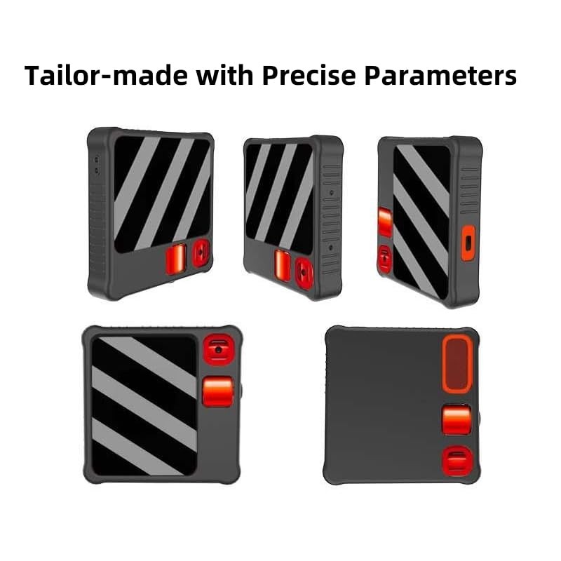 Protective Silicone Case for Rabbit R1, with Black Silicone Anti-Lost
