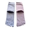 [Mode Select] Women's 5 Toe Socks, Anti-slip, Top Thread, 100%
