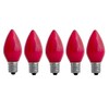 EZLS C7 Red Opaque SMD LED Bulbs - 5 Pack