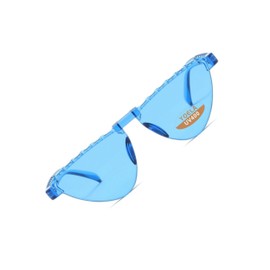 Yoela Triangle Thick Rimless Sunglasses Transparent One Piece Eyewear Colorful Glasses Party Favors