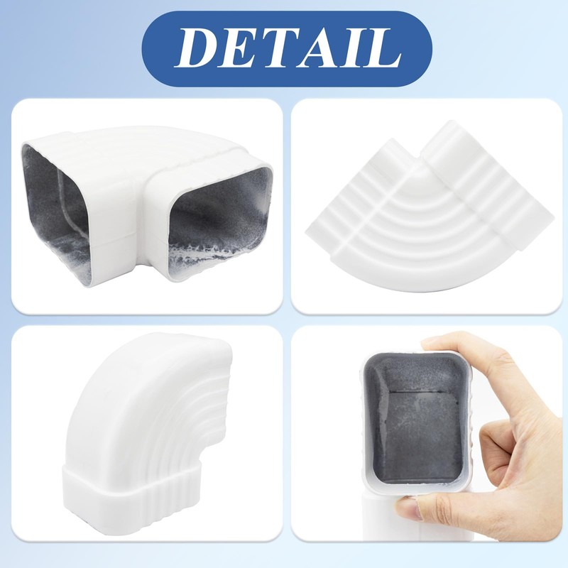 Gutter Elbow 2x3 90 Degree Downspout Elbow Gutter Connector Roofing