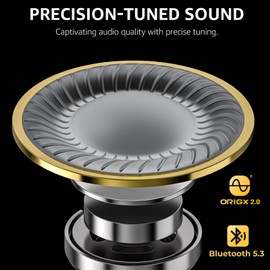 TOZO T10 Wireless Earbuds Bluetooth 5.3 Headphones, App Customize EQ, Ergonomic Design, 55H Playtime, Wireless Charging Case, IPX8 Waterproof Powerful Sound in-Ear Headset Black(New Upgraded)