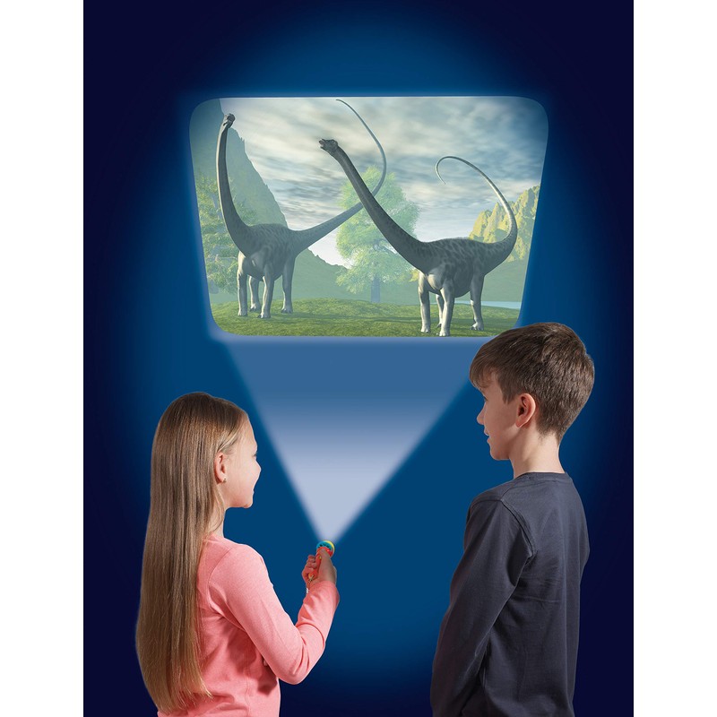 Natural History Museum Dinosaur Flashlight and Projector STEM, Clear