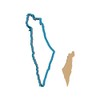 Israel Outline - Cookie Cutter/Sugar Cookie/Fondant/Clay (1040)