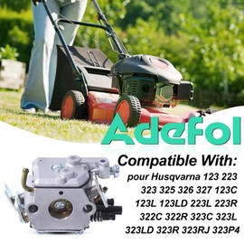 Carburetor Kit for Husqvarna 123 223 323 325 326 327, ADEFOL Replacement Parts, Engine Accessories, OEM Part Number C1Q-EL24 Carburetor Repair Kit